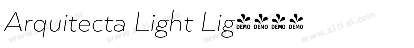 Arquitecta Light Lig字体转换